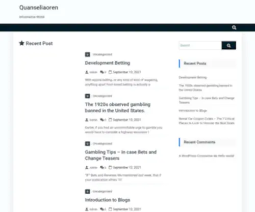 Quanseliaoren.com(Informative World) Screenshot