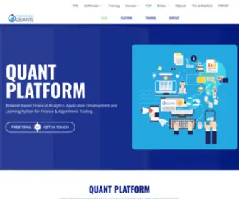 Quant-Platform.com(The Python Quants) Screenshot