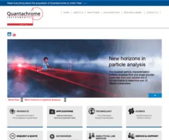 Quantachrome.com(Anton Paar QuantaTec) Screenshot