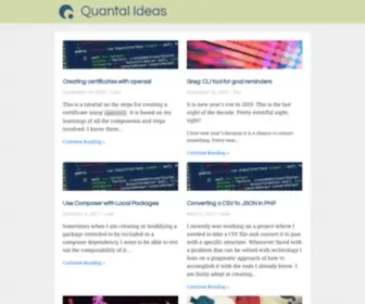 Quantalideas.com(Quantal Ideas) Screenshot