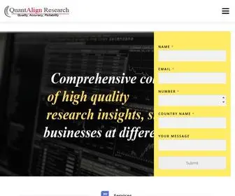 Quantalignresearch.com(QuantAlign Research) Screenshot