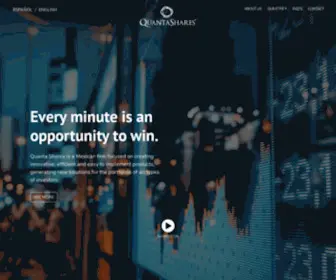 Quantashares.com(Quanta Shares es una entidad enfocada en crear productos innovadores eficientes y de fácil ejecución) Screenshot