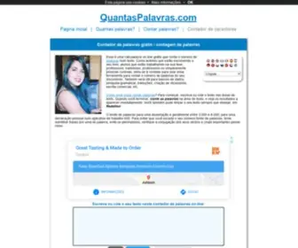Quantaspalavras.com(Contador de palavras) Screenshot