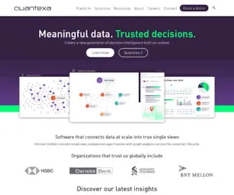 Quantexa.com(Quantexa helps bring context to data so you know every decision) Screenshot