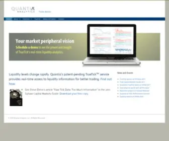 Quantiaanalytics.com(Quantia Analytics) Screenshot