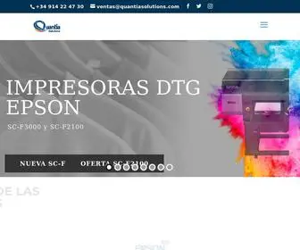 Quantiasolutions.com(Especialista en Impresión Digital Textil) Screenshot