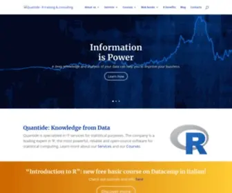 Quantide.com(R training & consulting) Screenshot