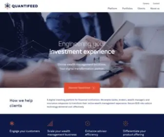 Quantifeed.com(Engineering your investment experience) Screenshot