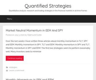 Quantifiedstrategies.com(Quantified Strategies) Screenshot