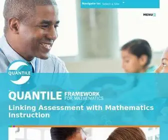 Quantiles.com(The Quantile Framework for Mathematics) Screenshot