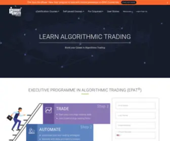 Quantinsti.com(Learn Algorithmic Trading from Market Practitioners) Screenshot