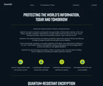 Quantizedworks.com(Building A Quantum Resistant Future) Screenshot