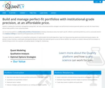Quantly.com(Trade Smarter) Screenshot
