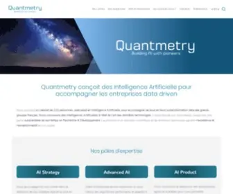 Quantmetry.com(The State of the Art AI company) Screenshot