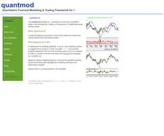 Quantmod.com(Quantitative Financial Modelling Framework) Screenshot