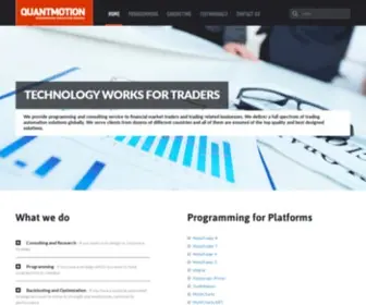 Quantmotion.com(Programming Service for Traders) Screenshot