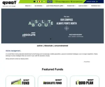 Quantmutual.com(Mutual Funds India) Screenshot