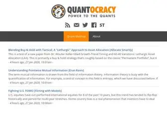 Quantocracy.com(Quant Mashup) Screenshot