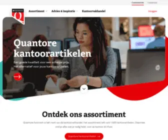 Quantore.com(Al 100 jaar een specialist op het gebied van inkoop en distributie van kantoorartikelen. Dat) Screenshot