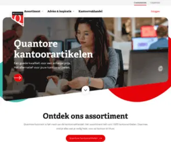 Quantore.nl(Al 100 jaar een specialist op het gebied van inkoop en distributie van kantoorartikelen. Dat) Screenshot