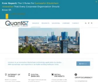 Quantoz.com(Blockchain, Cryptocurrency, IoT Payments) Screenshot