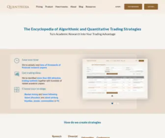 Quantpedia.com(Quantpedia) Screenshot