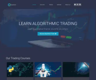 Quantreo.com(Learn algorithmic trading) Screenshot