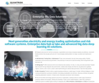 Quantrisk.com(Enterprise Data AI Power Trading Risk Optimization Solution) Screenshot