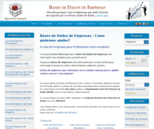 Quantum-Database.com(BASES DE DADOS DE EMPRESAS) Screenshot