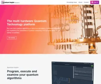 Quantum-Inspire.com(Quantum inspire) Screenshot