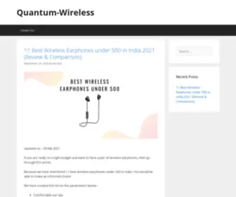 Quantum-Wireless.com(Quantum Wireless) Screenshot