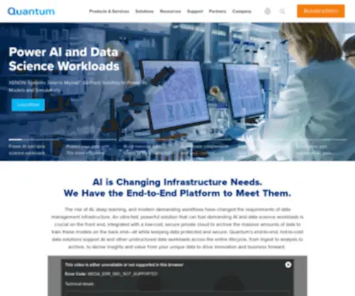 Quantum.com(The Enriched World of Living Data) Screenshot