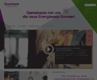 Quantum.de(Gemeinsam mit uns die neue Energiewelt formen Quantum) Screenshot