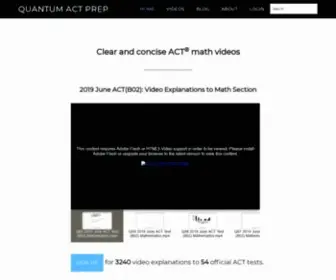 Quantumactprep.com(Official ACT Tests) Screenshot