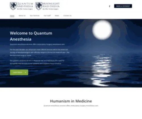 Quantumanesthesia.net(Humanism in Medicine) Screenshot