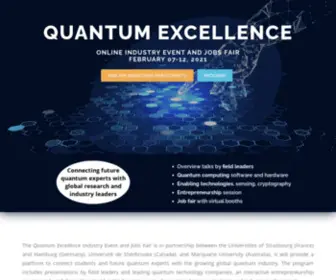 Quantumexcellence.org(Quantum Excellence Network) Screenshot