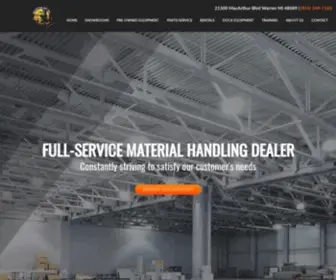 Quantumforklift.com(Material Handling Equipment MI) Screenshot