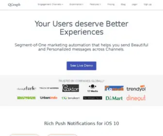 QuantumGraph.com(Marketing Automation) Screenshot