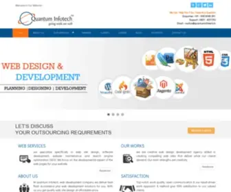Quantuminfotech.in(Web design in karnataka) Screenshot