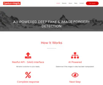 Quantumintegrity.ch(POWERED DEEP FAKE & IMAGE FORGERY DETECTION) Screenshot