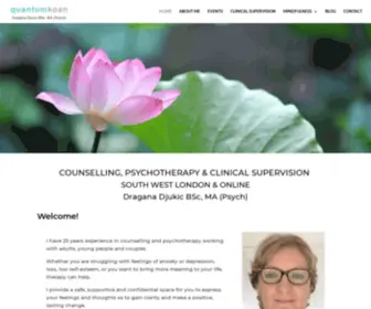Quantumkoan.com(Counselling & Psychotherapy Richmond) Screenshot