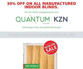 QuantumkZn.co.za(Laminate Flooring Supplier in KZN) Screenshot
