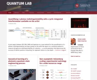 Quantumlab.it(Fabio Sciarrino) Screenshot