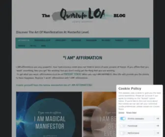 Quantumloa.com("i am" affirmation) Screenshot