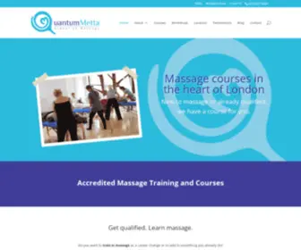 Quantummetta.co.uk(Massage Courses in London) Screenshot