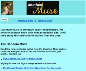 Quantummuse.com(Quantum Muse) Screenshot