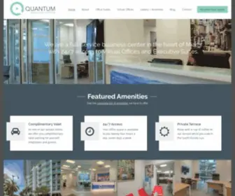 Quantumoffices.com(Miami Virtual Office Space and Executive Offices) Screenshot