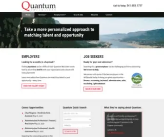 Quantumrecruiters.net(Clerical) Screenshot