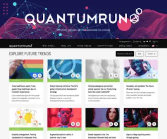 Quantumrun.com(Explore future trends) Screenshot
