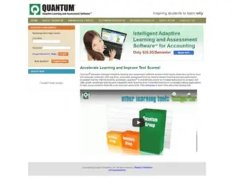 Quantumsimulations.com(Artificial intelligence learning software for accounting) Screenshot